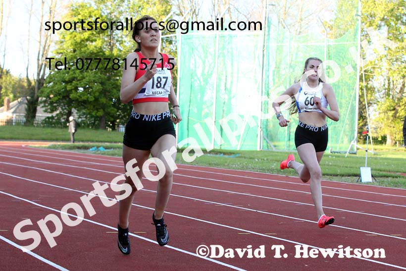 200 metres, 2021 North East Grand Prix No. 2, Monkton, Wednesday, May 19th. Photo: David T. Hewitson/Sports for All Pics
